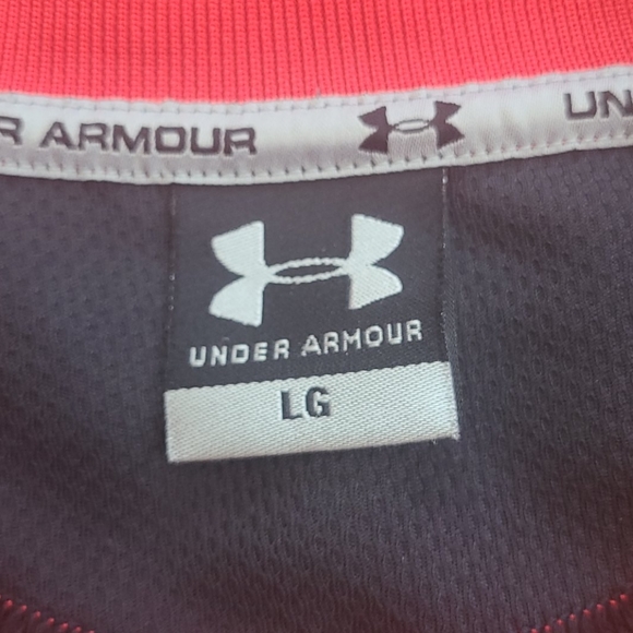 Under Armour Polo Mns L LG Clean EUC! Dual Tone - Picture 3 of 5